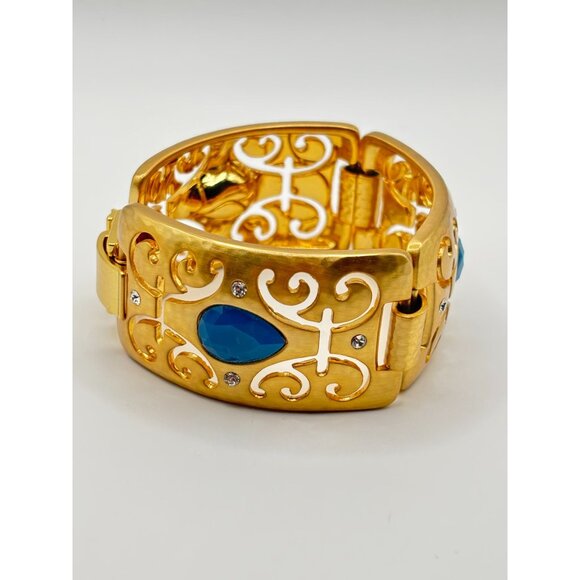 Brighton Versailles Jupiter Gold-Tone Bracelet With Blue Stones & Crystal Accent - Picture 3 of 10